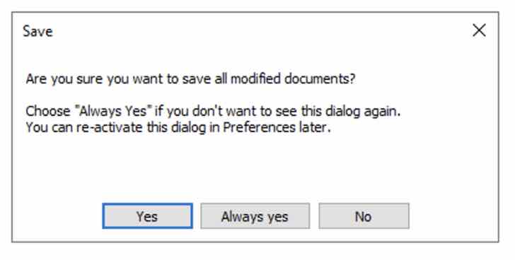 Are you sure to save all files at once - Notepad++